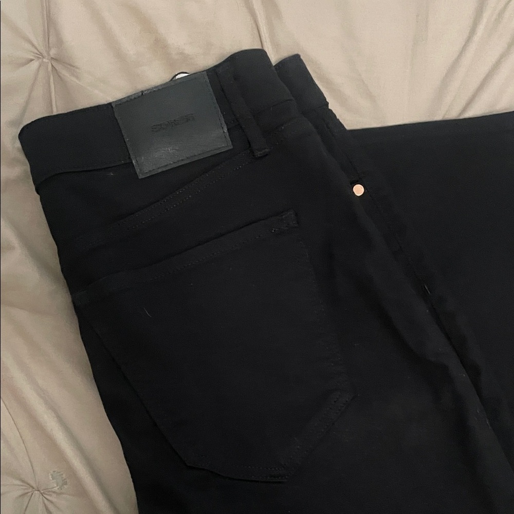 Express Cropped Skinny High-Rise Black Women's Jeans